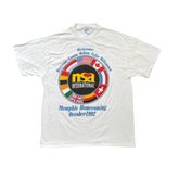 Vintage 90s NSA Memphis Homecoming Single Stitch T-Shirt - White - Size L